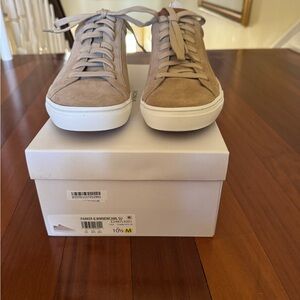 Vince Men's Camel Suede Sneakers size 10.5   NWT
